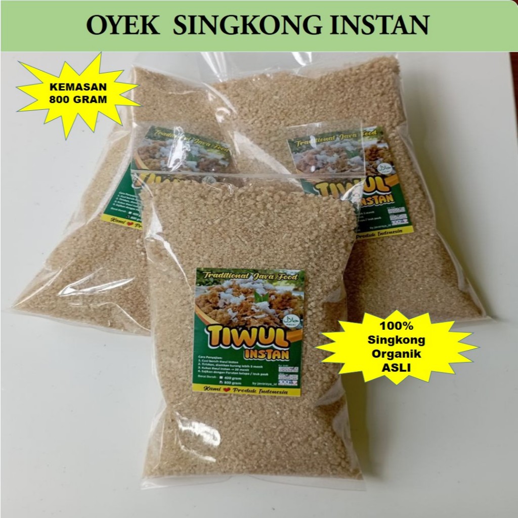 

Tiwul Singkong Instan, Beras Oyek Singkong 800 gram