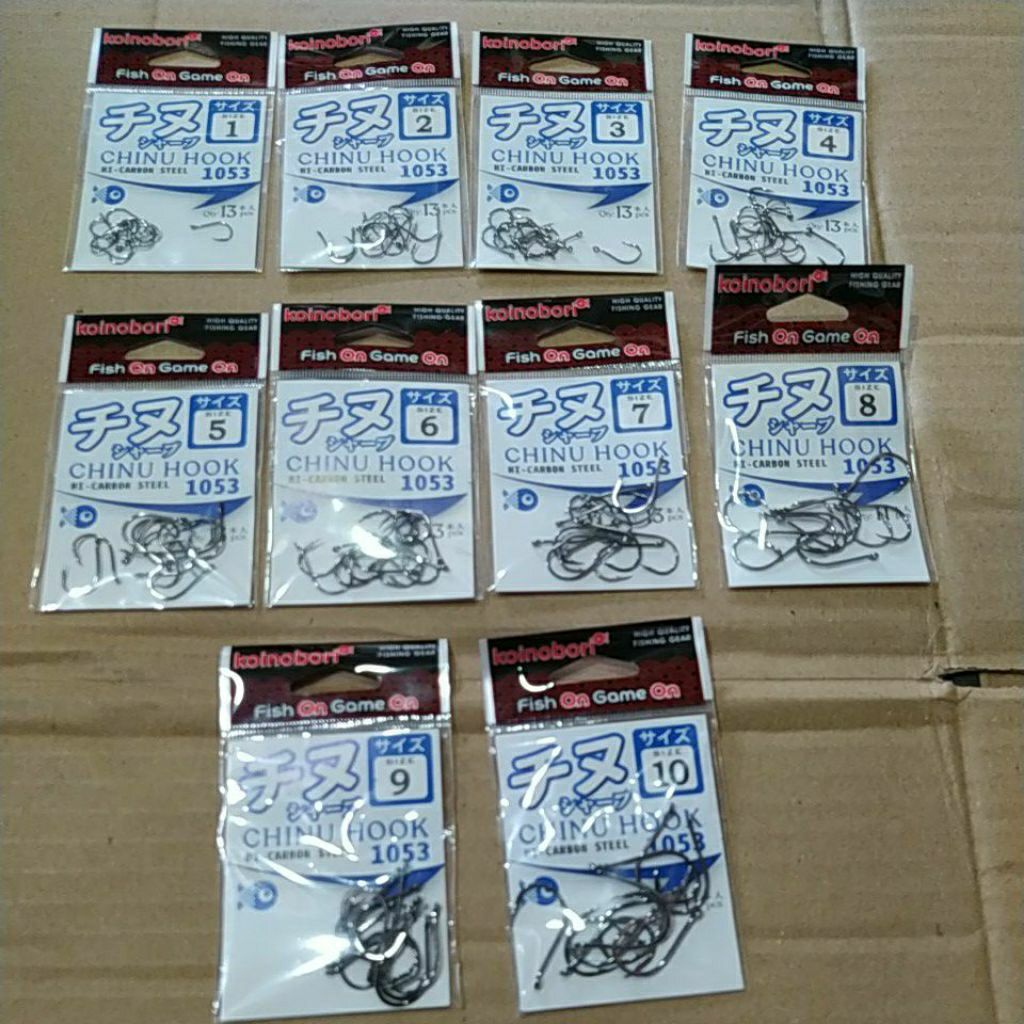 Mata Pancing Koinobori carbon hook 1053 NOMOR BESAR