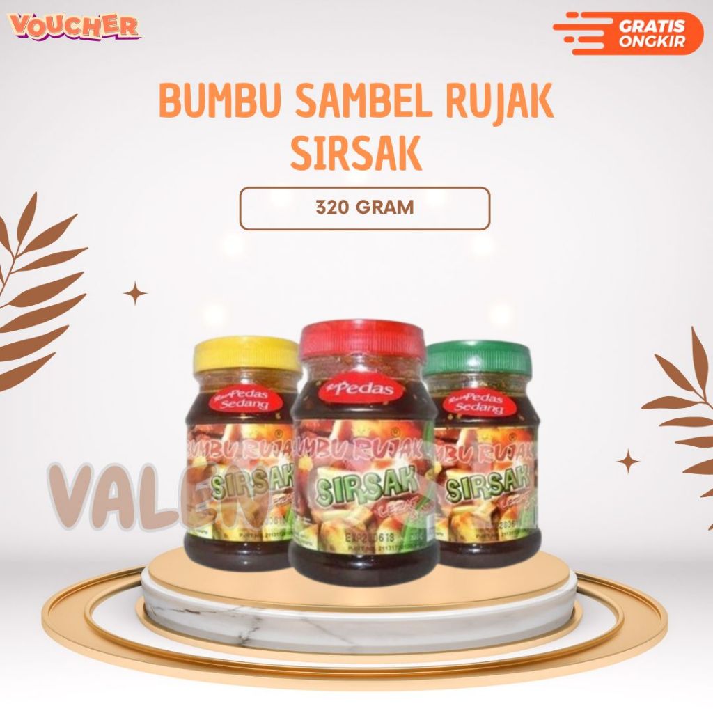 

Bumbu Sambal Rujak Sirsak Pedas Sedang Khas Binjai Cap Gunung Kemasan Botol - PEDAS