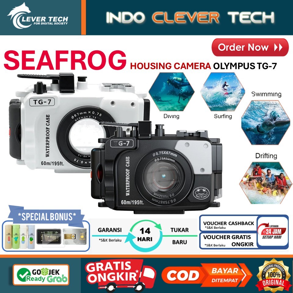 Seafrog Housing Camera Olympus TG-7 TG7 Diving Underwater Waterproof / Camera Olympus TG-6 TG6