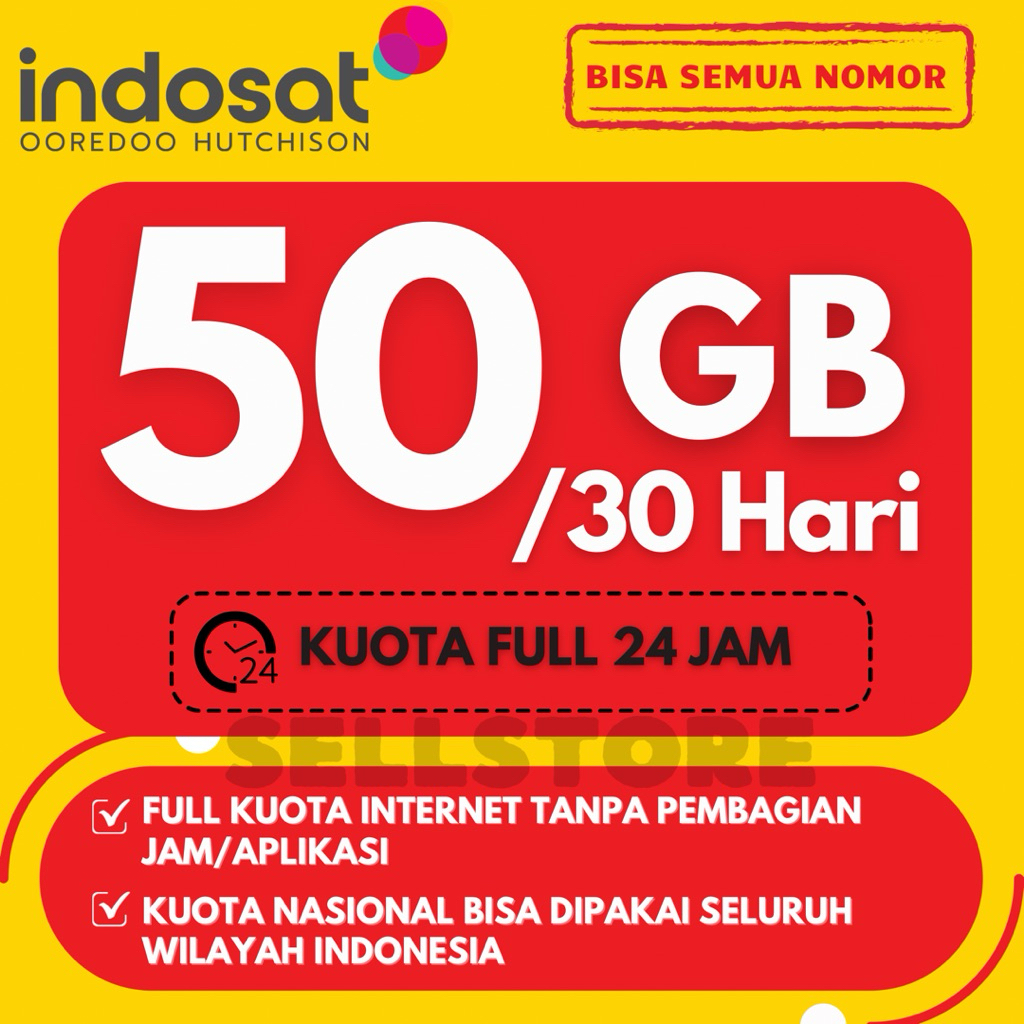 KUOTA INDOSAT MURAH 40GB FULL KUOTA UTAMA TANPA PEMBAGIAN