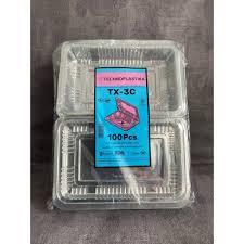 Mika ukuran 3C / Mika Kue TX-3C/ Mika Jajan Pasar / Mika Tempat Nasi Kuning / Mika Kotak Plastik