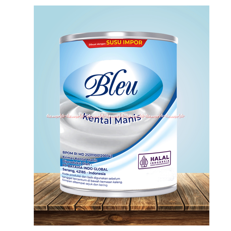 

Bleu 500gr Kental Manis Kemasan Kaleng Susu Impor Dengan Vitamin Kalsium Dapat Dikonsumsi Langsung