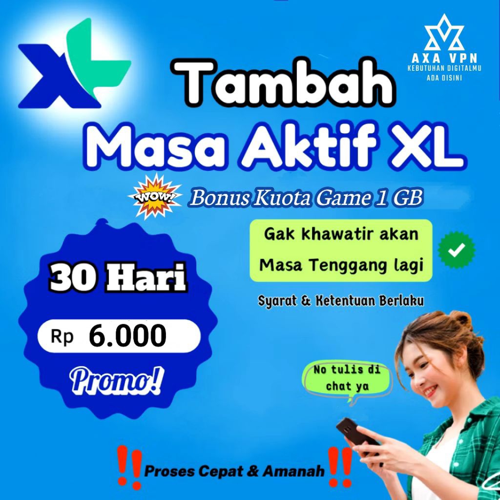 perpanjang masa aktif XL 30 hari