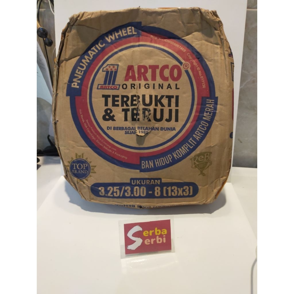 -KOMPLIT BAN ARTCO-Ban gerobak Sorong set luar dalam velg