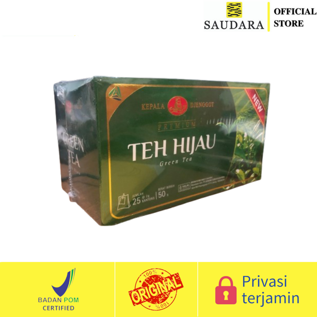 

Kepala Djenggot Teh Hijau Celup 25 Tea Bag (50 Gr)