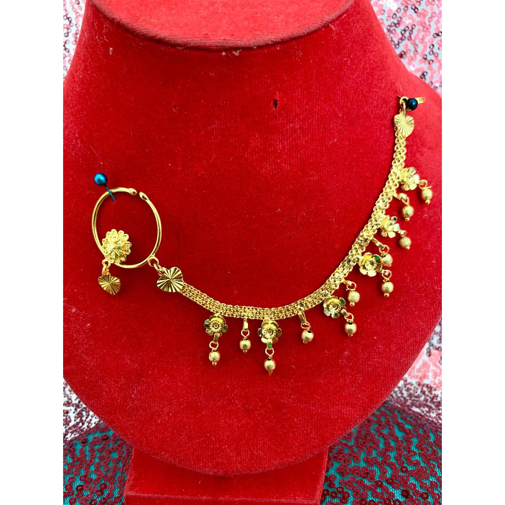 Nath jepit / anting hidung / nath rantai / hiasan hidung / perhiasan india