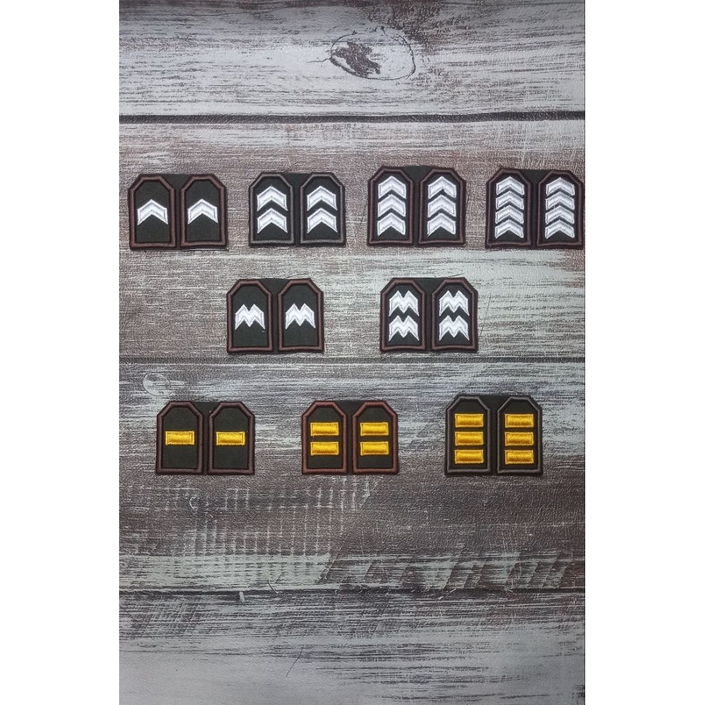 Pangkat PDL Polri Timbul/Ber Bordir PDL Polri Timbul Lis Coklat