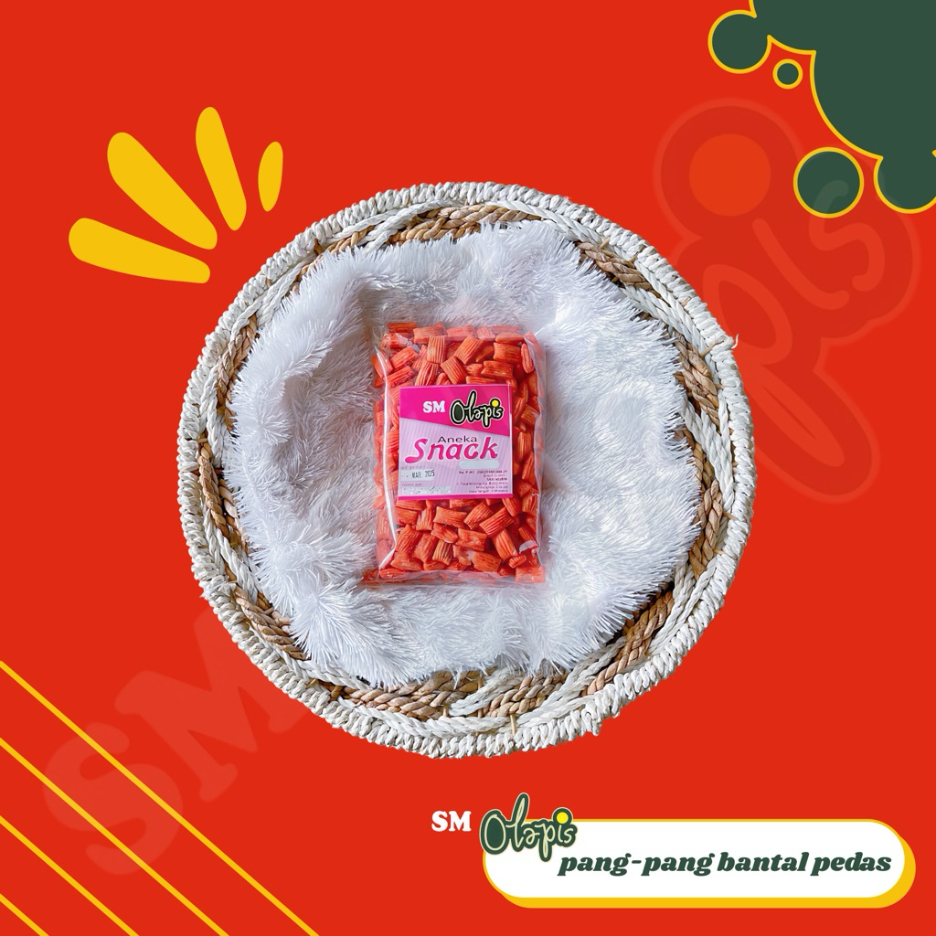 

PANG PANG BANTAL KECIL PEDAS SNACK LEBARAN OLEH OLEH SARI MURNI CILACAP
