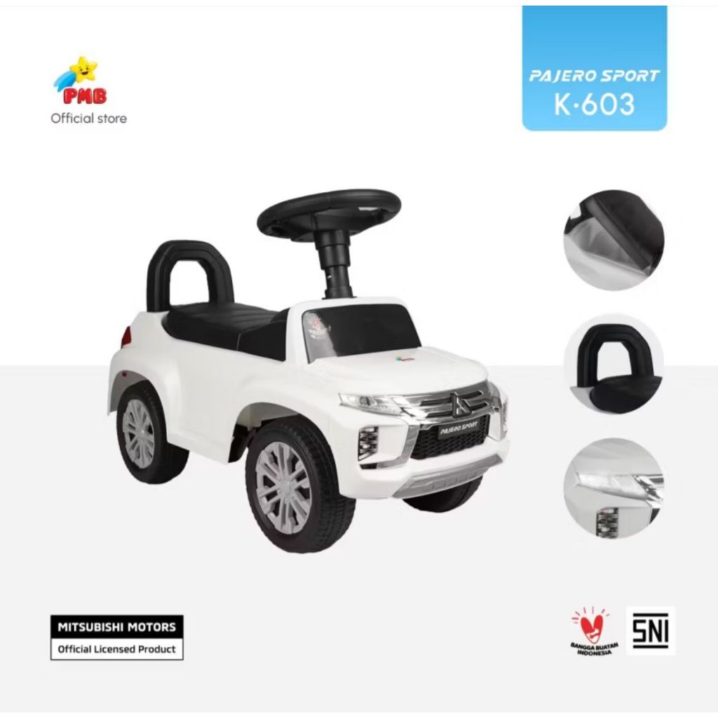 Mainan Mobil Anak Ride On Tolocar Pajero K 603 PMB