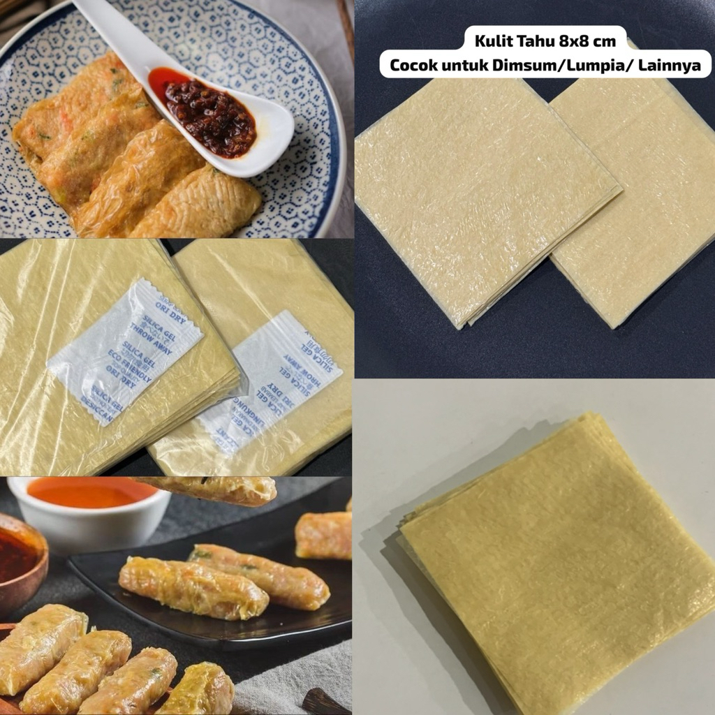 

Kulit Tahu Dimsum Lumpia ekado isi 50 lembar ukuran 8x8cm