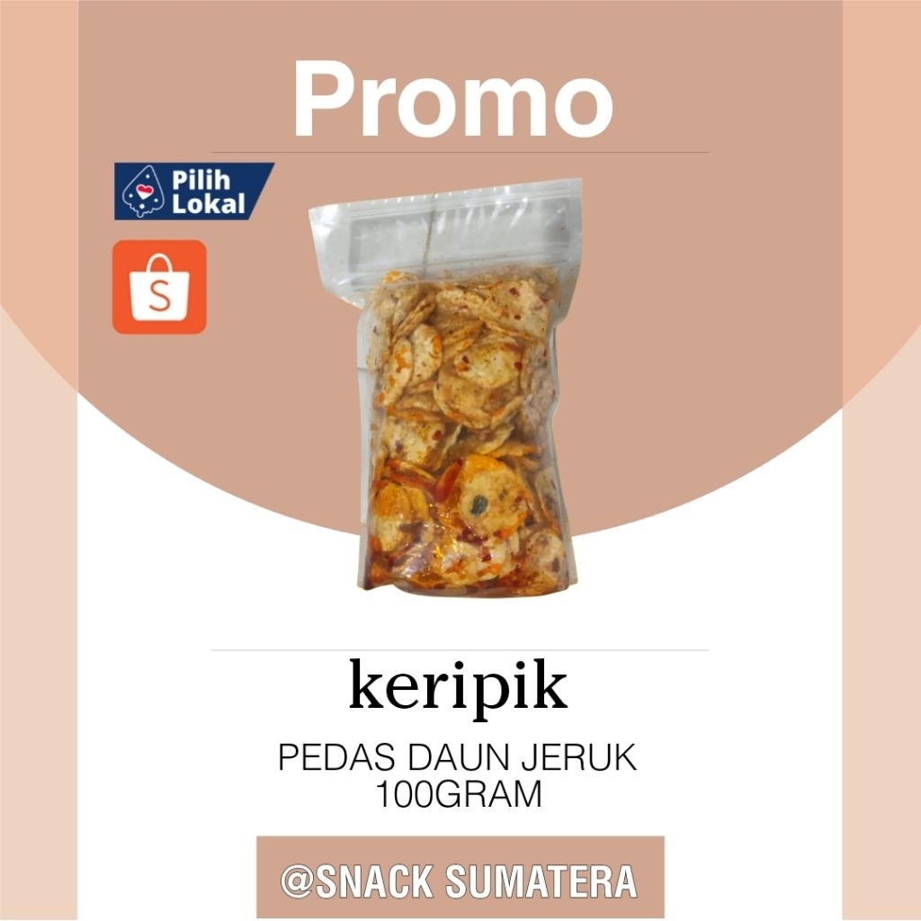 

OPAK PEDAS DAUN JERUK 100GRAM/OPAK MEDAN/OPAK SINGKONG/KERIPIK SINGKONG/KERUPUK SINGKONG/SNACK