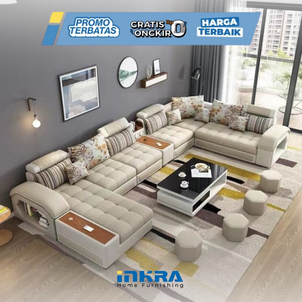 Sofa Ruang Tamu Besar Harga Murah Tamu Letter U
