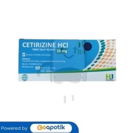 CETIRIZINE 10 MG HEXPHARM BOX 100 TABLET