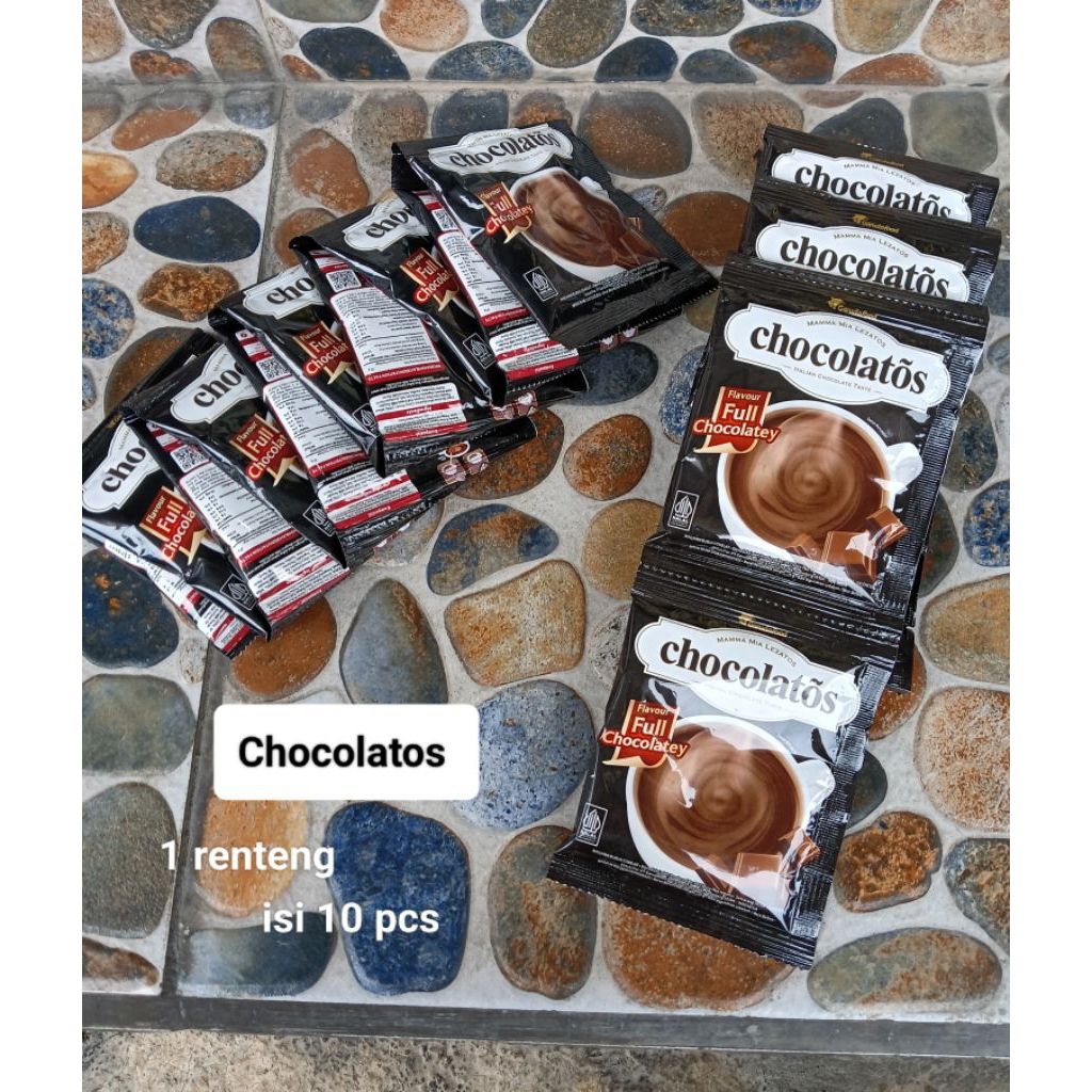 

[ isi 10 pcs ] Chocolatos Drink/Chocolatos Italian Chocolate Taste/Minuman Serbuk Cokelat Renteng