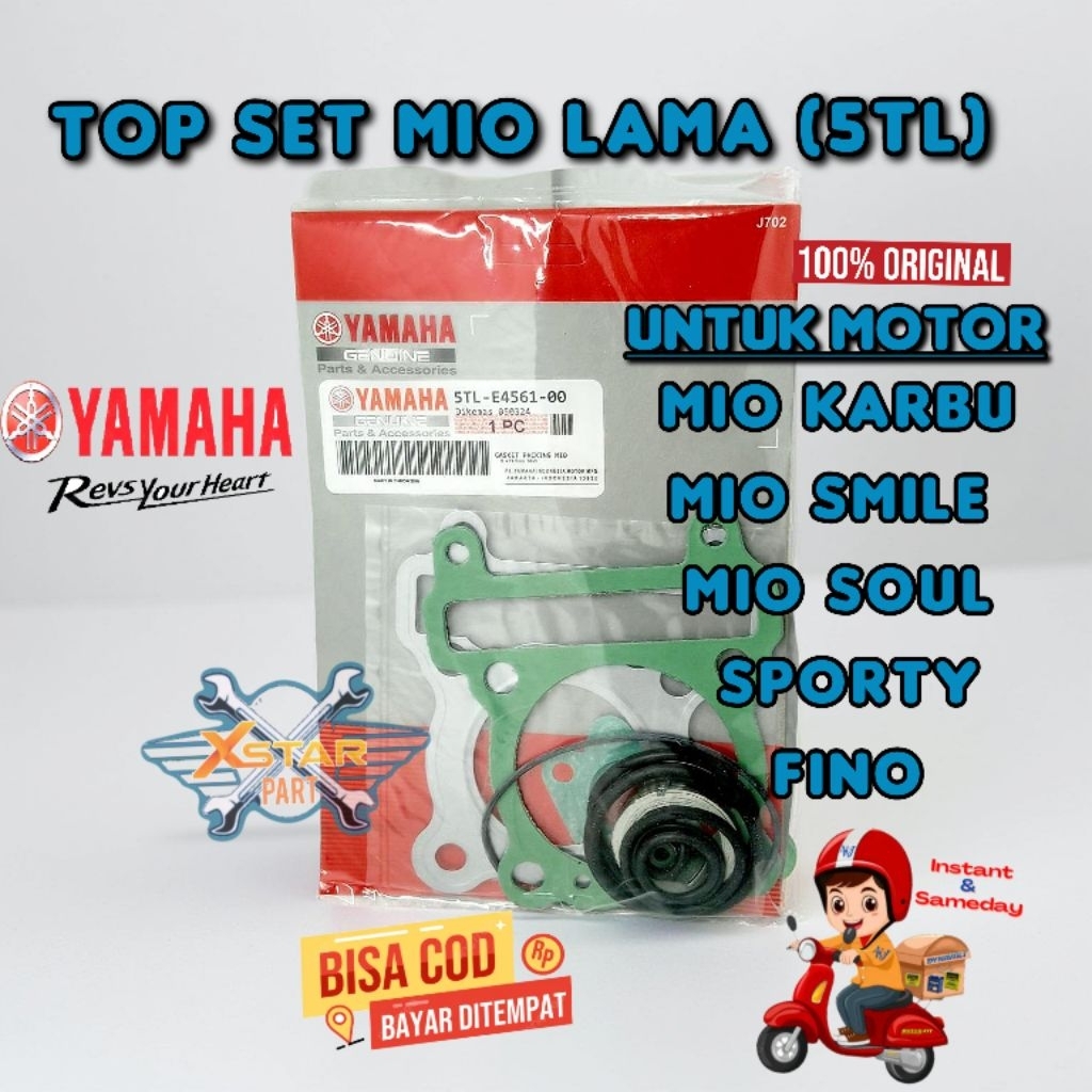 ORI PAKING TOP SET MIO LAMA (5TL) MIO KARBU,MIO SMILE,MIO SOUL,SPORTY,FINO