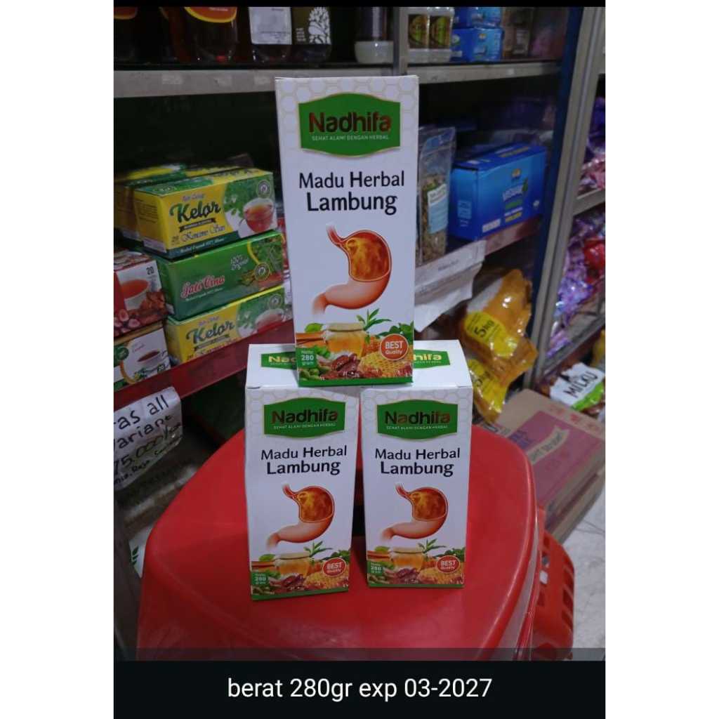 

Madu Herbal Lambung NADHIFA 280gr - Madu Sehat Lambung Spesialis Maag Termurah