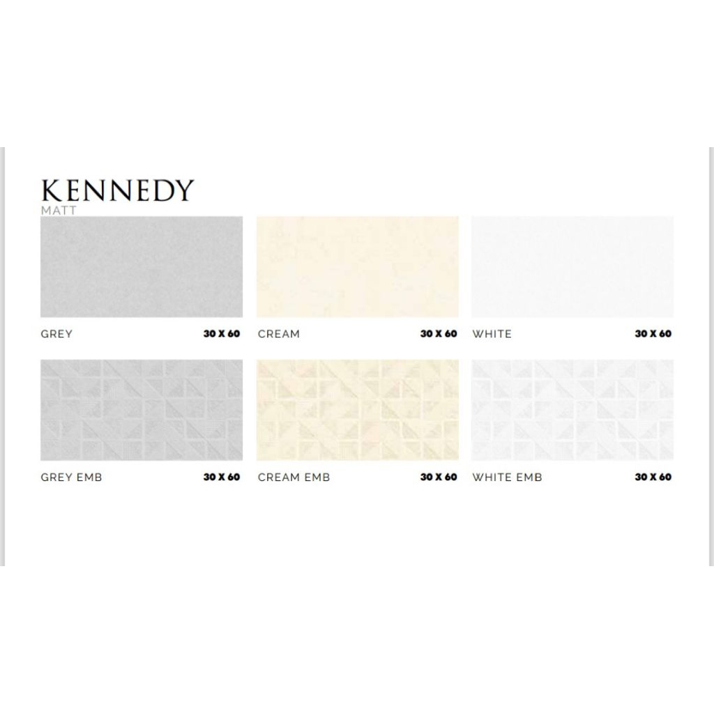 KERAMIK MERK PLATINUM TIPE KENNEDY GREY CREAM WHITE UKURAN 30X60 WARNA ABU CREAM DAN PUTIH PERMUKAAN