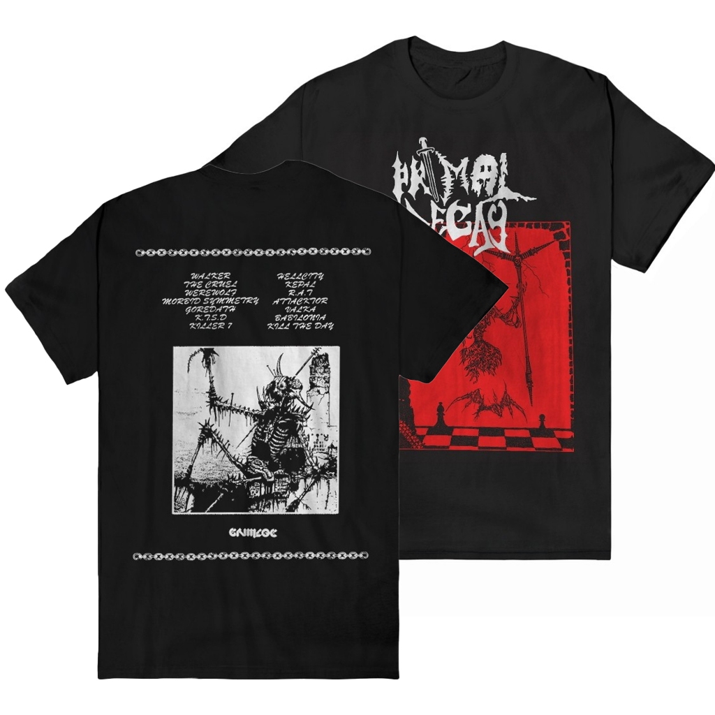 T shirt 24s Distro Unisex Grimloc Record – Primal Decay