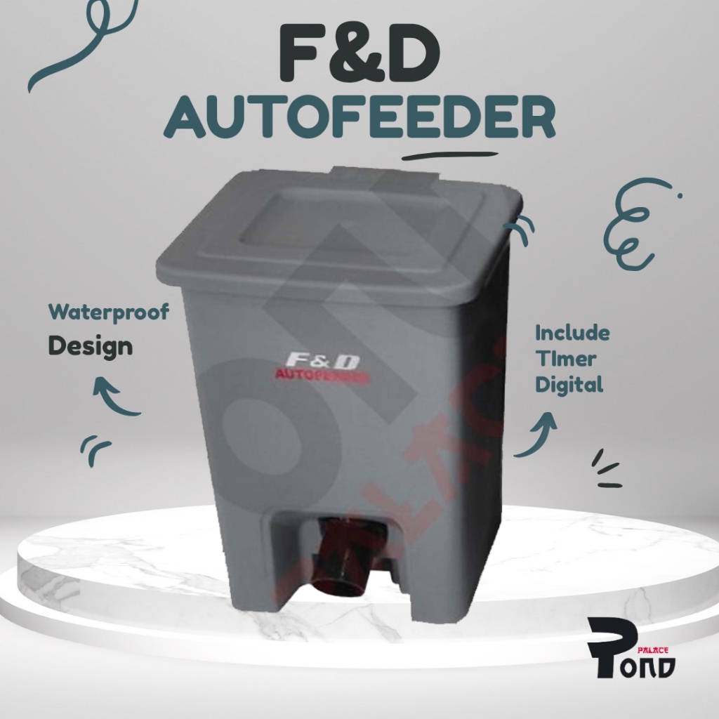 AutoFeeder Pond Koi Auto Feeder Kolam Ikan Pemberi Pakan Otomatis 3.5 Kg