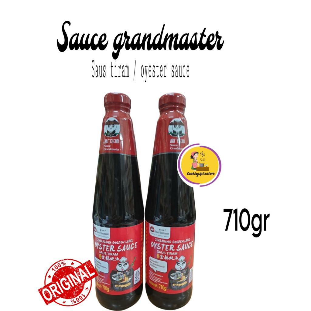 

Saus tiram / oyster sauce / hau iu golden panda grand master label halal (besar) 710gr