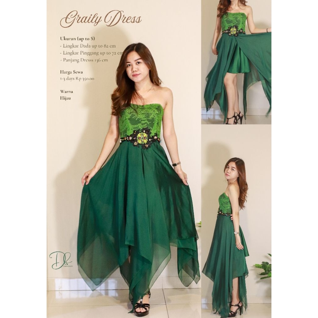 (SEWA/RENT) Graily Dress - Dress Pesta - Dress Prewedding