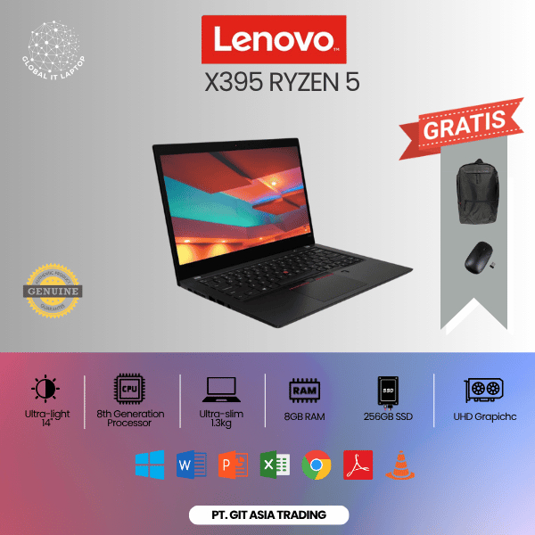 LAPTOP LENOVO THINKPAD X395 RYZEN 5 3500U