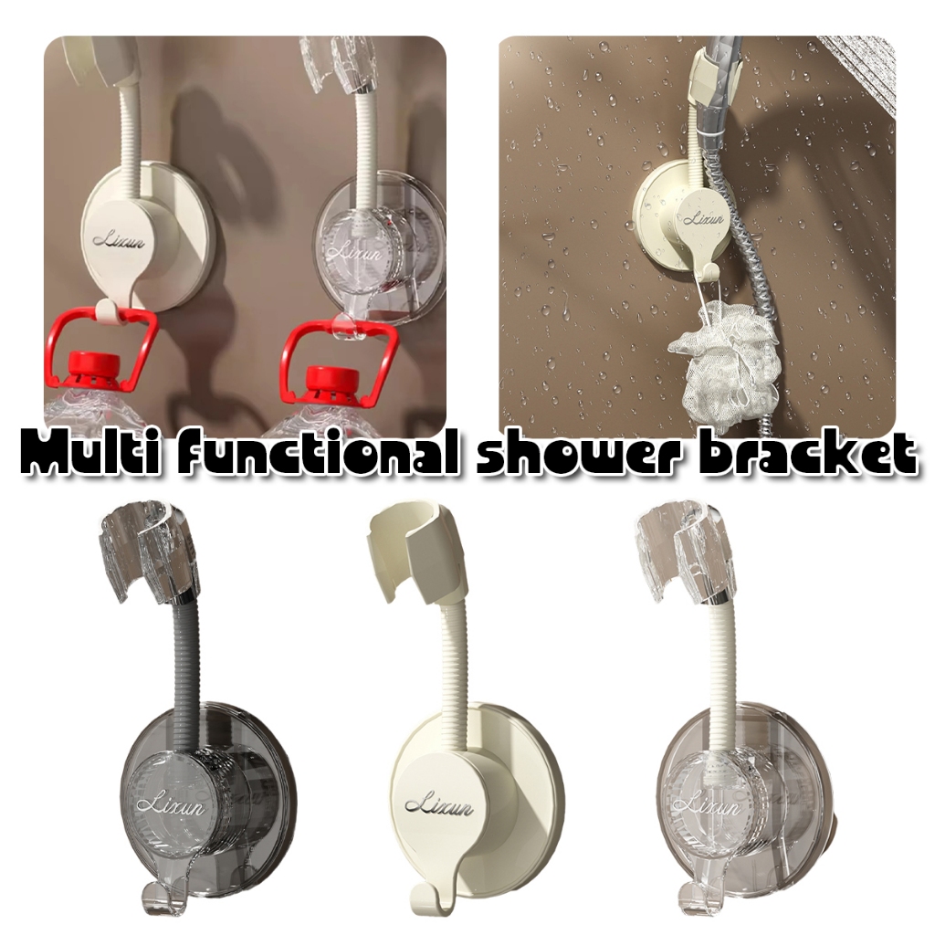 Gantungan Shower Tempat Shower Tempel Tembok Memutar 360° Adjustable Shower Holder