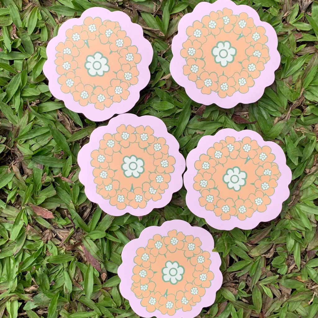 

daybyday- bloomy sticker bunga series pastel