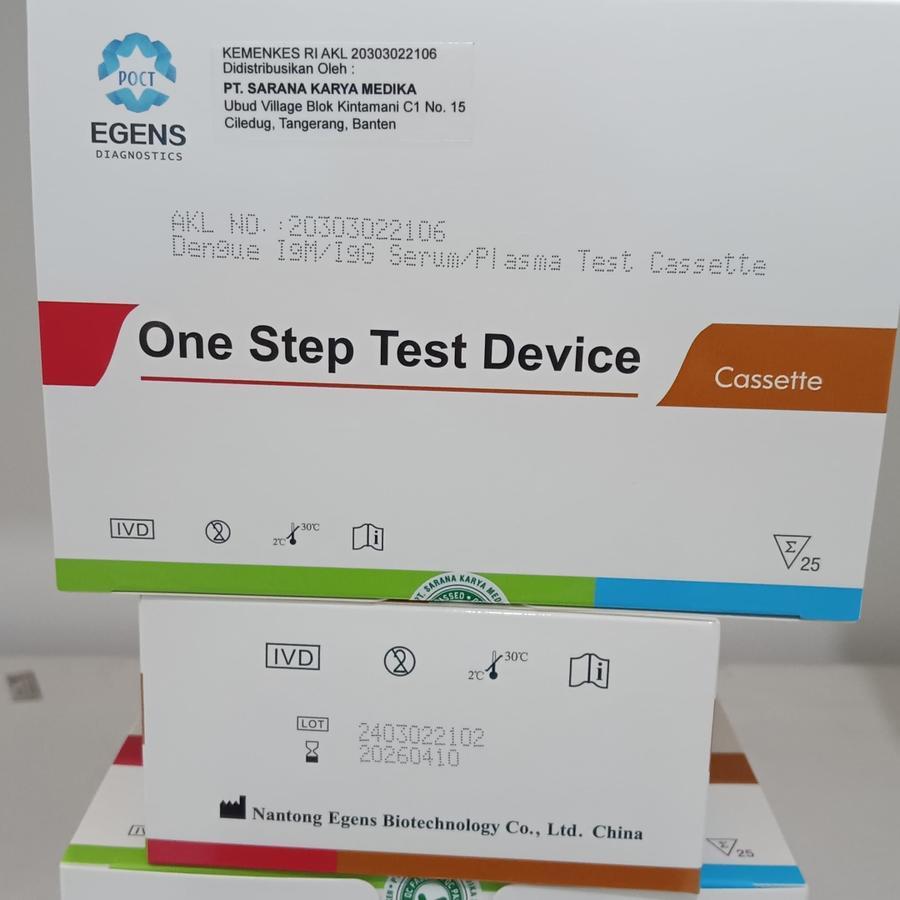 Egens Rapid Test Demam Berdarah IgG IgM isi 25T Test DBD AKL