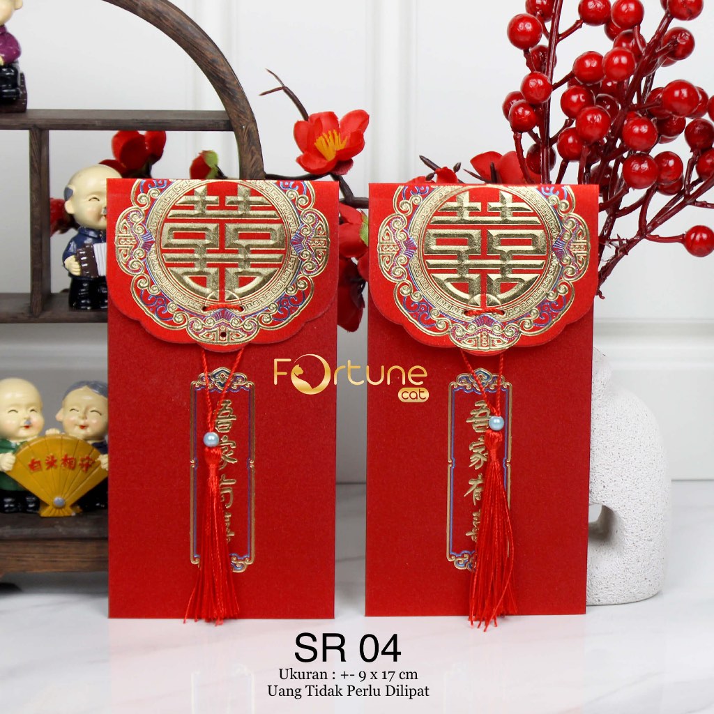 Angpao Kertas Sangjit Kawinan Wedding Lamaran Shuang Xi Standar Jumbo Untuk Uang Lamar Uang Susu Isi