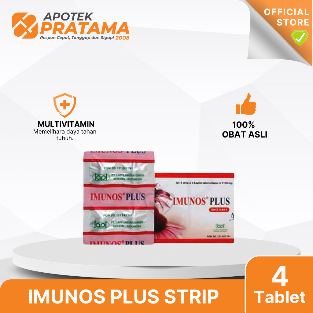 IMUNOS PLUS KAPLET / Imunos Plus Kaplet 4's