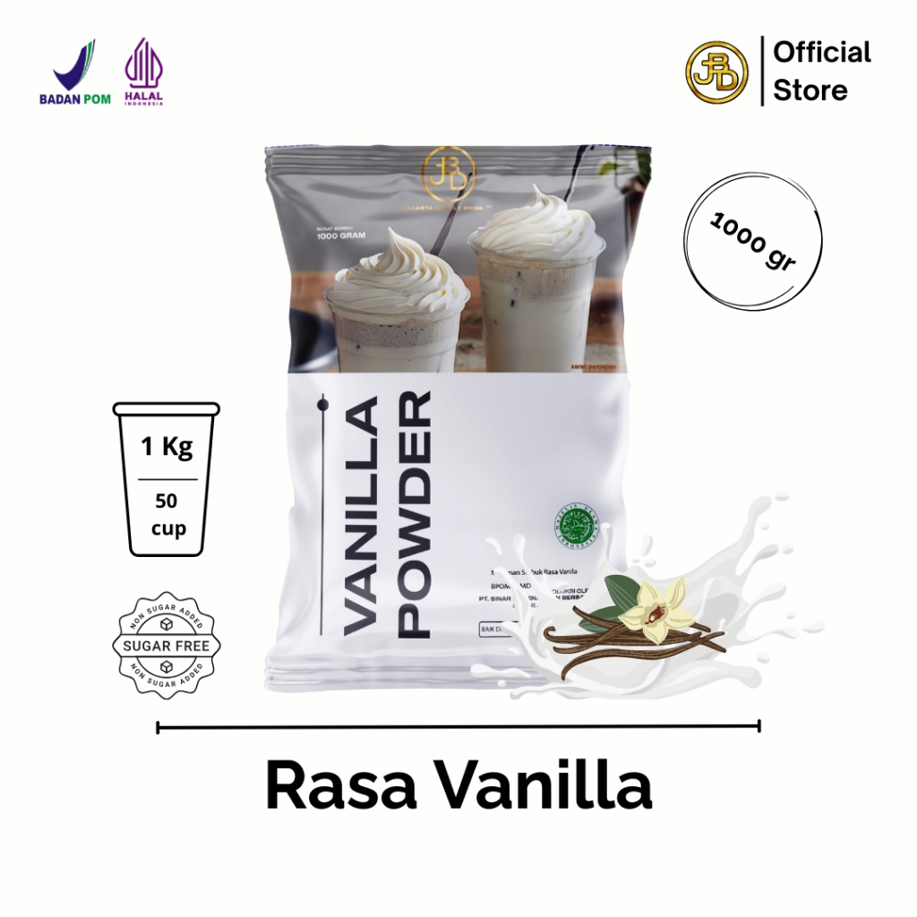 

Bubuk Minuman Premium VANILLA - Jakarta Bubble Drink | BPOM&HALAL