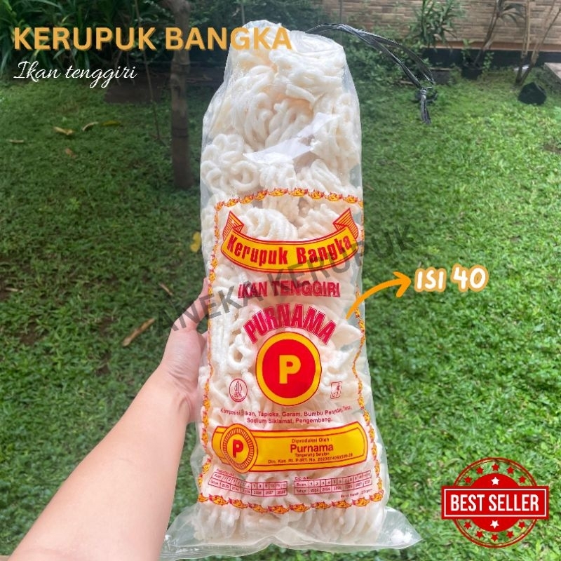 

Kerupuk Bangka Ikan Tenggiri Purnama isi 40 ukuran kecil