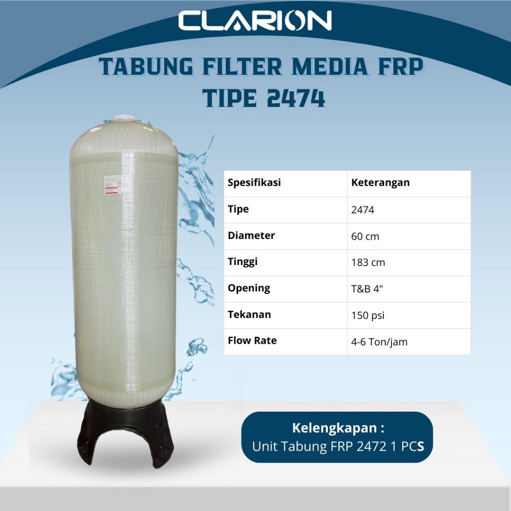 Tabung Filter Air FRP 2474 CLARION