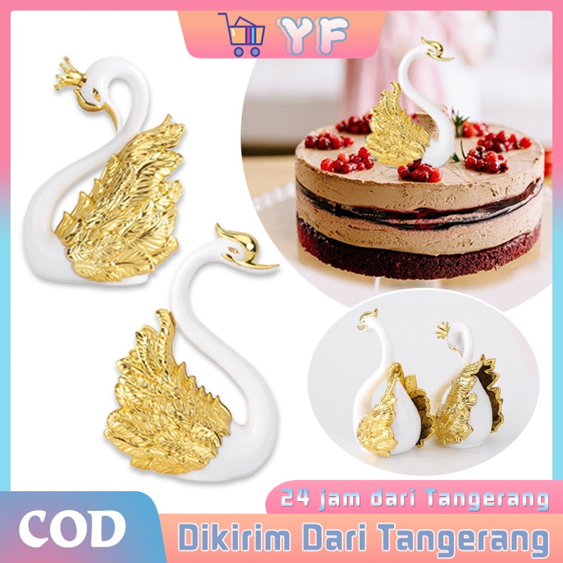 Angsa Pajangan Pernikahan Sepasang Hiasan Pajangan Angsa Bergaya