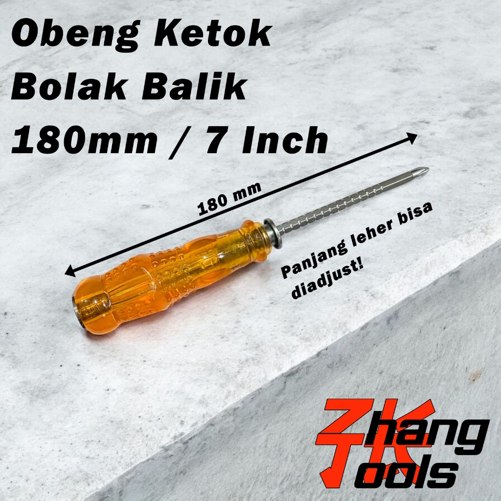 Obeng Ketok Bolak Balik Ratchet Multifungsi Plus Minus PrimeTrison