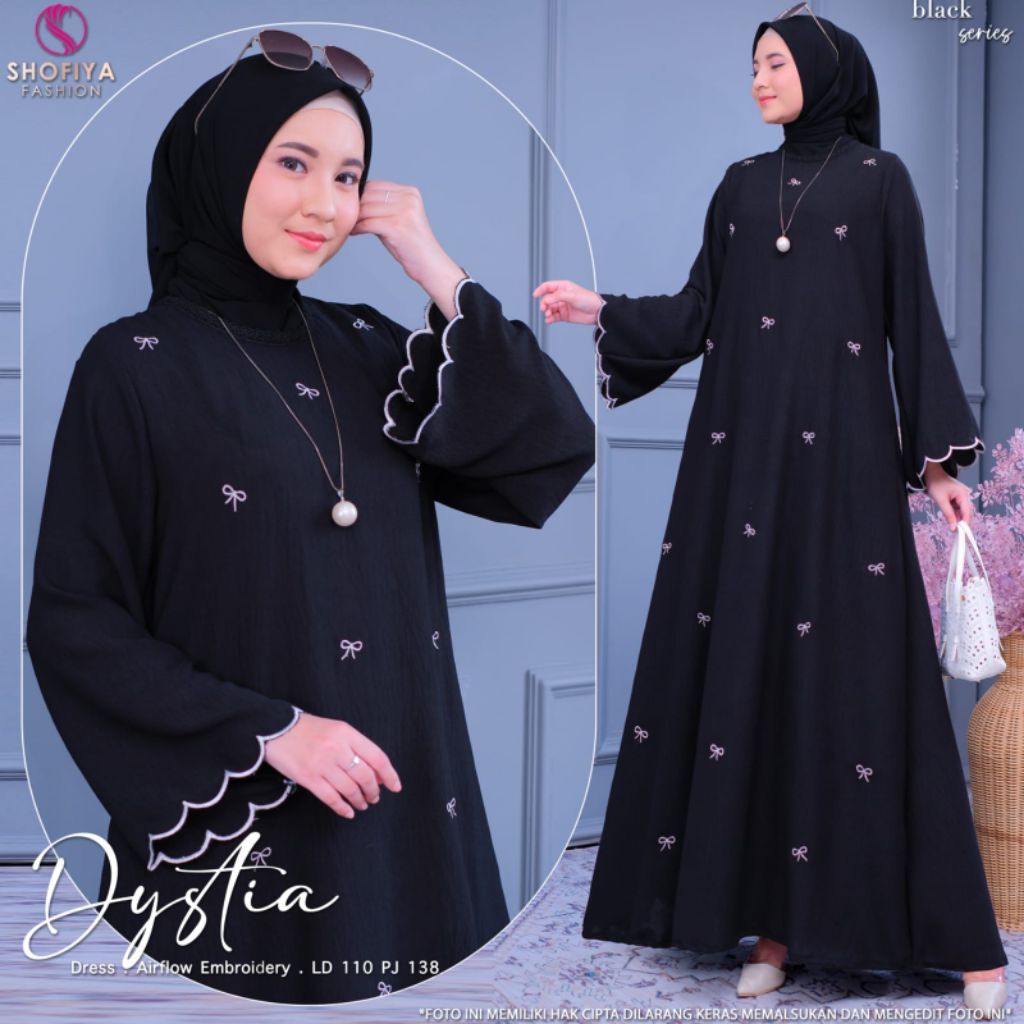[NEW] GAMIS DRESS DYSTIA SHOFIYA //  FASHION MUSLIM KEKINIAN //REBECCA MAXY BY TIRAMISU