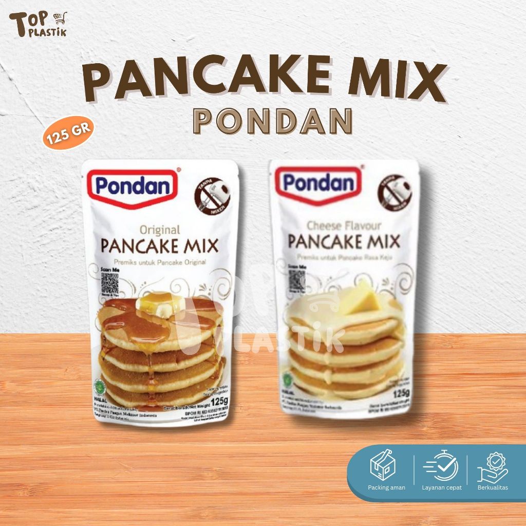 

Pondan Tepung Pancake Mix Original /KEJU 125Gr