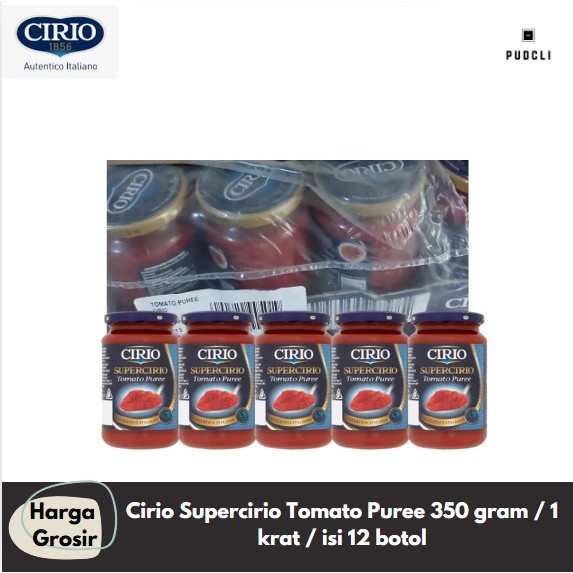 

CIRIO SUPERCIRIO TOMATO PUREE 350 RAM / 1 KRAT / ISI 12