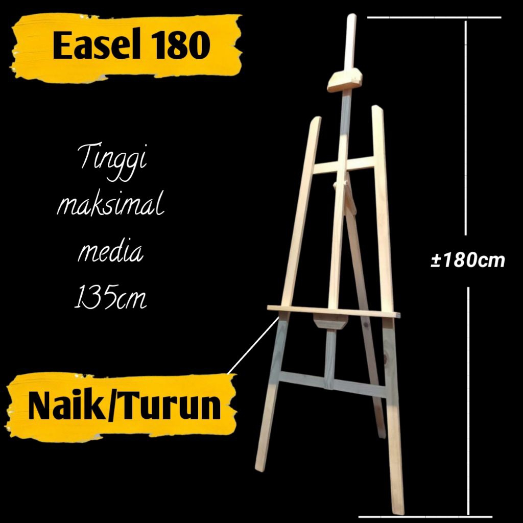 

EASEL LUKIS SERBAGUNA 180CM (JUMBO) NAIK/TURUN DR. EASEL