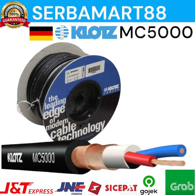 KABEL AUDIO KLOTZ MC 5000 METERAN / KLOTZ MC5000 KABEL MICROPHONE HARGA PER METER ORIGINAL GERMANY