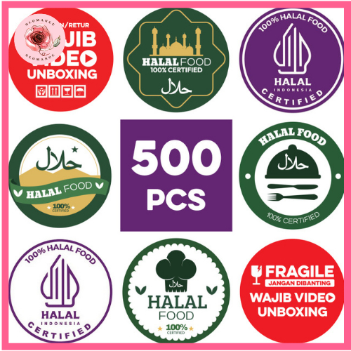

Stiker Roll 2,5cm 500pcs Stiker Wajib Video Unboxing untuk Seller Online dan Halal Makanan ST001