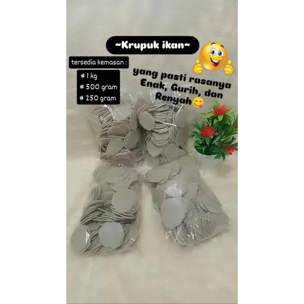 

KRUPUK IKAN 1kg/500gram/250gram/1,5kg (krupuk ikan Mentahnya)