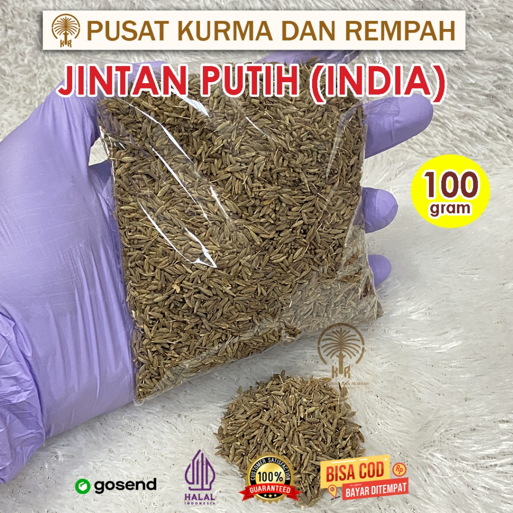 

Jintan putih 100gr - jintan india - Jinten - cumin seeds - Jeera - Indian Jeera - tersedia 25gr 50gr