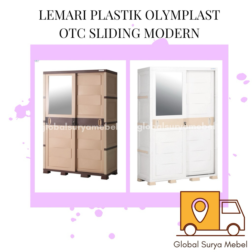 Lemari Plastik Olymplast OTC Sliding Modern