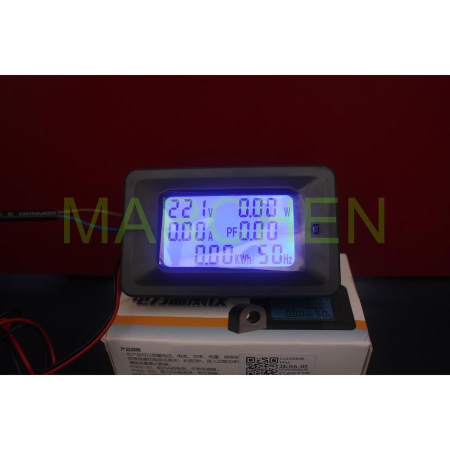 WATT METER AC 220V 100A DIGITAL