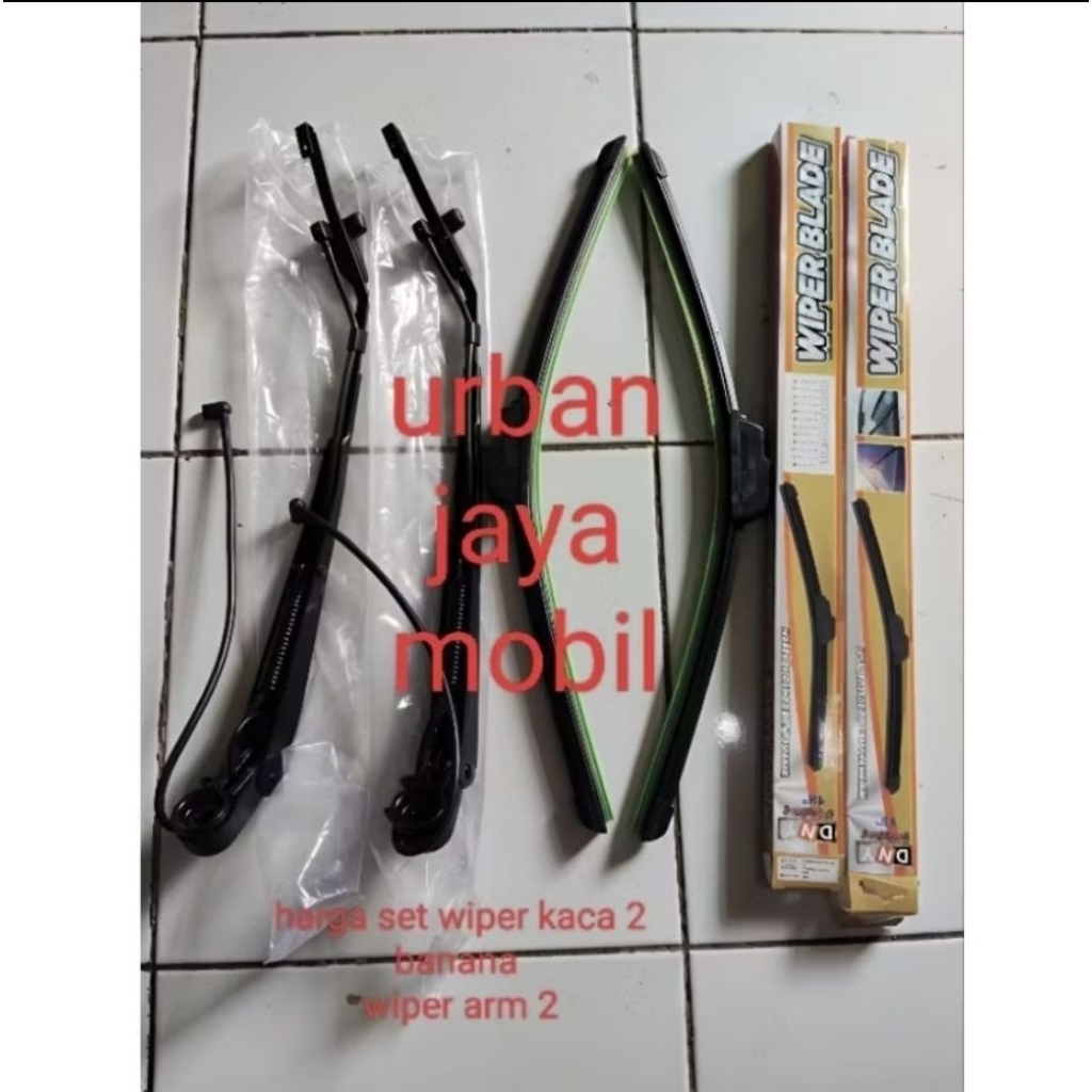 tangkai gagang wiper canter satu set wiper pisang