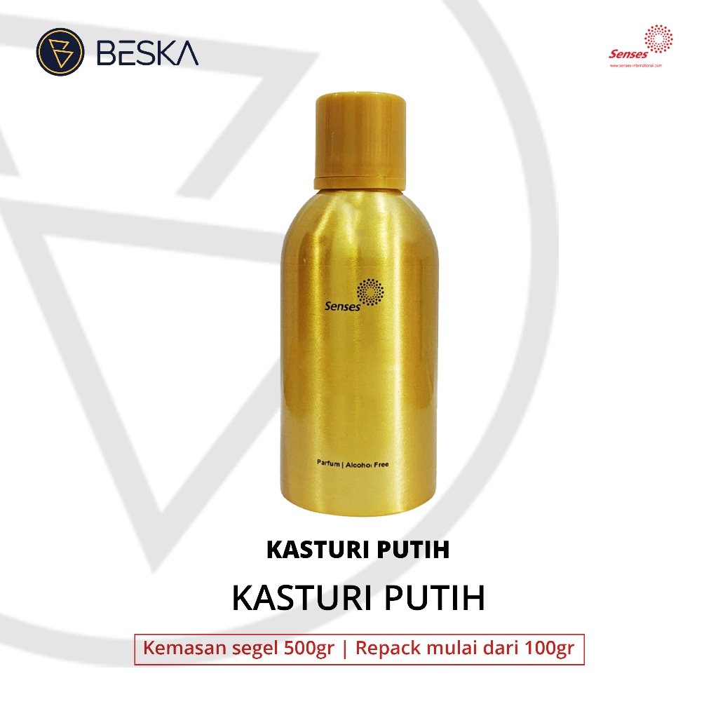 KASTURI PUTIH - SENSES GOLD | SEGEL BIBIT PARFUM MURNI