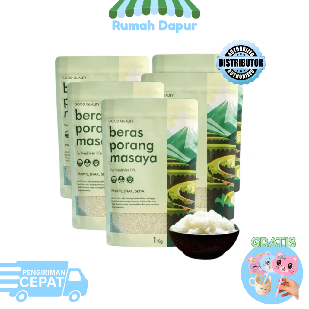 

Masaya Beras Porang 5kg Bebas Gula Rendah Karbohidrat